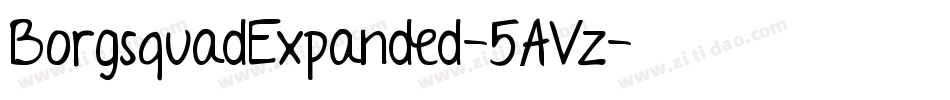 BorgsquadExpanded-5AVz字体转换