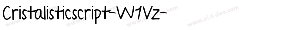Cristalisticscript-W1Vz字体转换