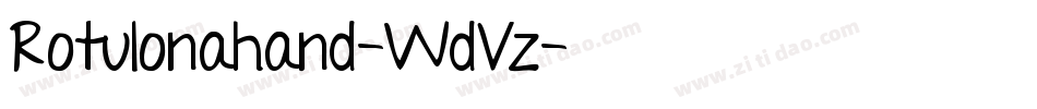 Rotulonahand-WdVz字体转换 Rotulonahand-WdVz字体转换