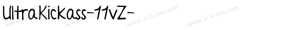 UltraKickass-11vZ字体转换