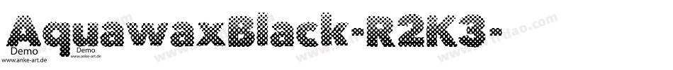 AquawaxBlack-R2K3字体转换