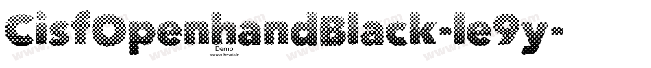 CisfOpenhandBlack-le9y字体转换