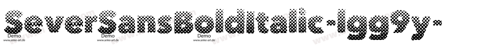 SeverSansBoldItalic-lgg9y字体转换