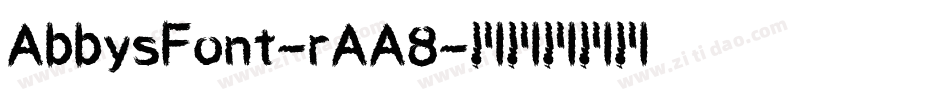 AbbysFont-rAA8字体转换