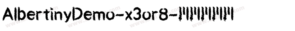 AlbertinyDemo-x3or8字体转换