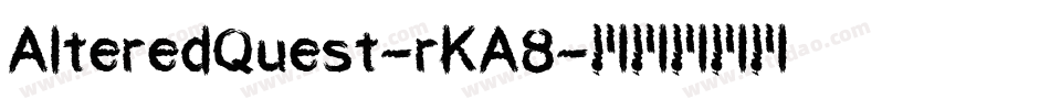 AlteredQuest-rKA8字体转换