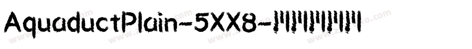 AquaductPlain-5XX8字体转换