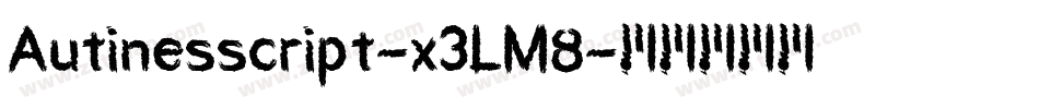 Autinesscript-x3LM8字体转换