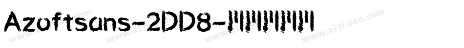 Azoftsans-2DD8字体转换