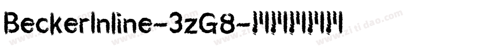 BeckerInline-3zG8字体转换