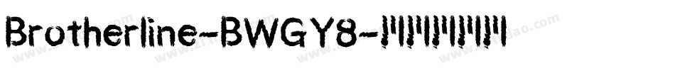 Brotherline-BWGY8字体转换