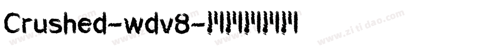 Crushed-wdv8字体转换
