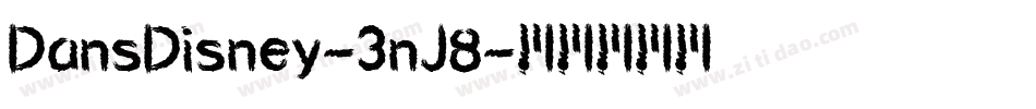 DansDisney-3nJ8字体转换