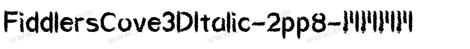FiddlersCove3DItalic-2pp8字体转换