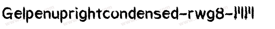Gelpenuprightcondensed-rwg8字体转换