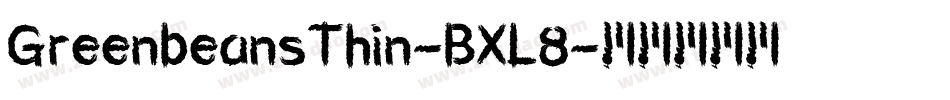 GreenbeansThin-BXL8字体转换