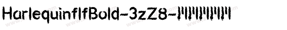 HarlequinflfBold-3zZ8字体转换