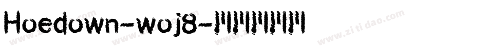 Hoedown-woj8字体转换
