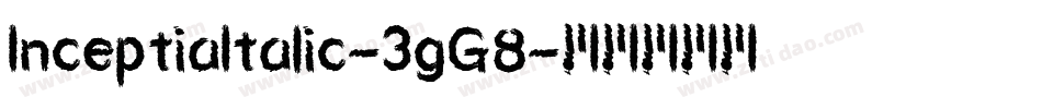 InceptiaItalic-3gG8字体转换