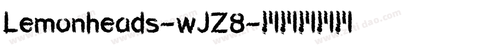 Lemonheads-wJZ8字体转换
