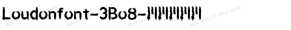 Loudonfont-3Bo8字体转换