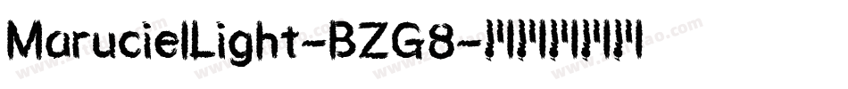 MarucielLight-BZG8字体转换