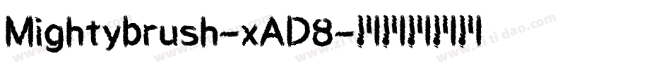 Mightybrush-xAD8字体转换