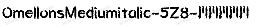 OmellonsMediumitalic-5Z8字体转换