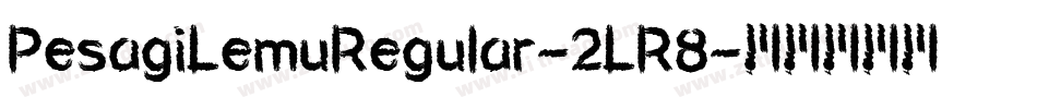 PesagiLemuRegular-2LR8字体转换