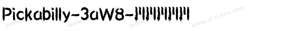 Pickabilly-3aW8字体转换