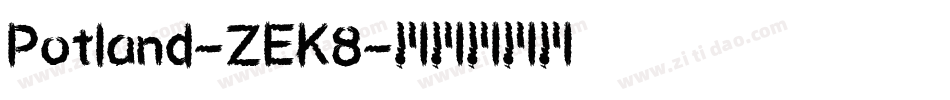 Potland-ZEK8字体转换