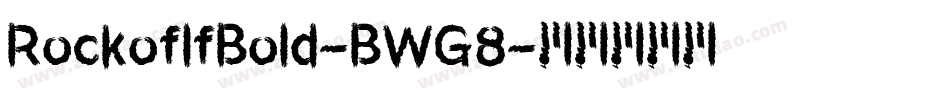 RockoflfBold-BWG8字体转换