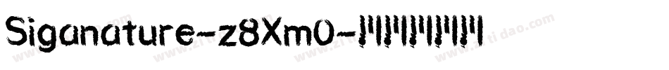 Siganature-z8Xm0字体转换