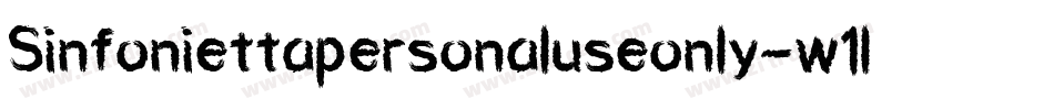 Sinfoniettapersonaluseonly-w1lA8字体转换