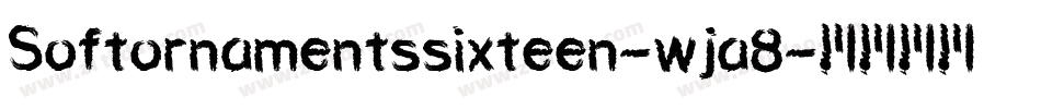Softornamentssixteen-wja8字体转换