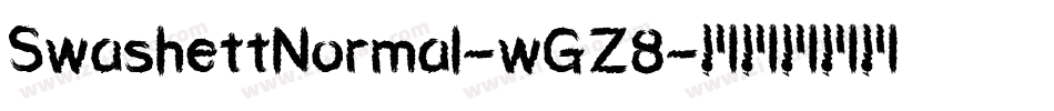 SwashettNormal-wGZ8字体转换