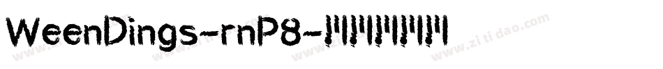 WeenDings-rnP8字体转换