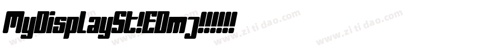 MyDisplaySt-EDmj字体转换