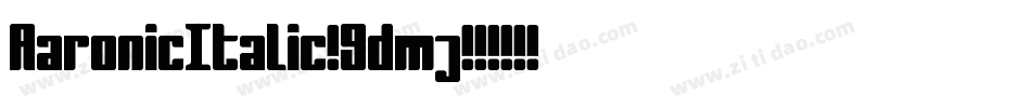 AaronicItalic-9dmj字体转换