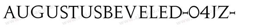 AugustusBeveled-04jz字体转换
