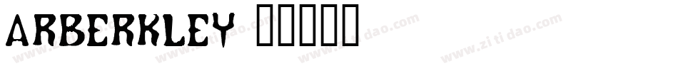 ARBERKLEY字体转换