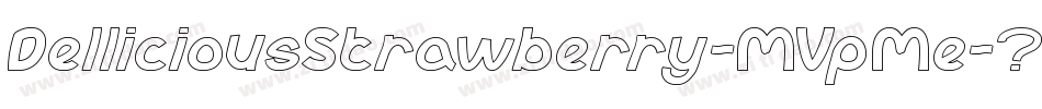 DelliciousStrawberry-MVpMe字体转换