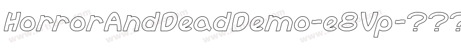 HorrorAndDeadDemo-e8Vp字体转换