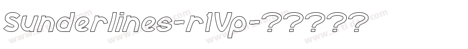 Sunderlines-r1Vp字体转换