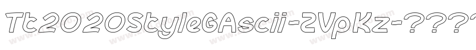 Tt2020StyleGAscii-ZVpKz字体转换