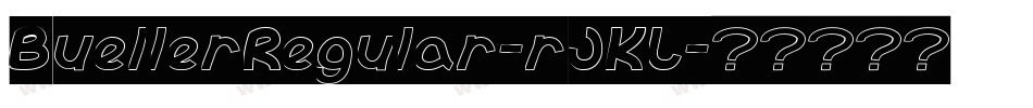 BuellerRegular-rJKL字体转换