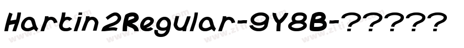 Hartin2Regular-9Y8B字体转换