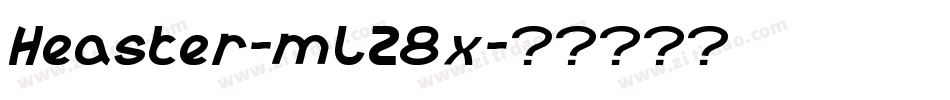 Heaster-mLZ8x字体转换