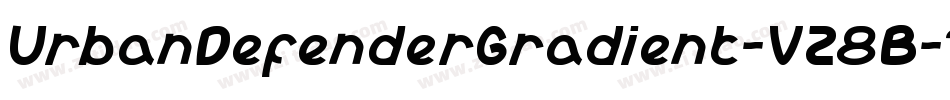 UrbanDefenderGradient-VZ8B字体转换 UrbanDefenderGradient-VZ8B字体转换