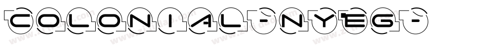 Colonial-nYEg字体转换